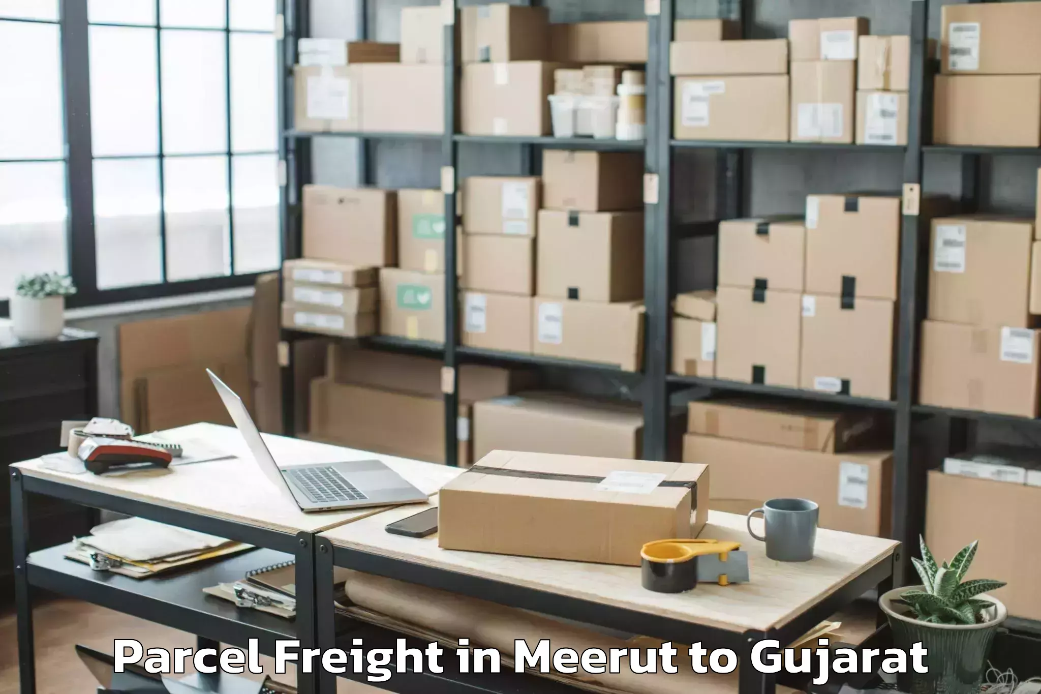 Expert Meerut to Deendayal Port Trust Parcel Freight